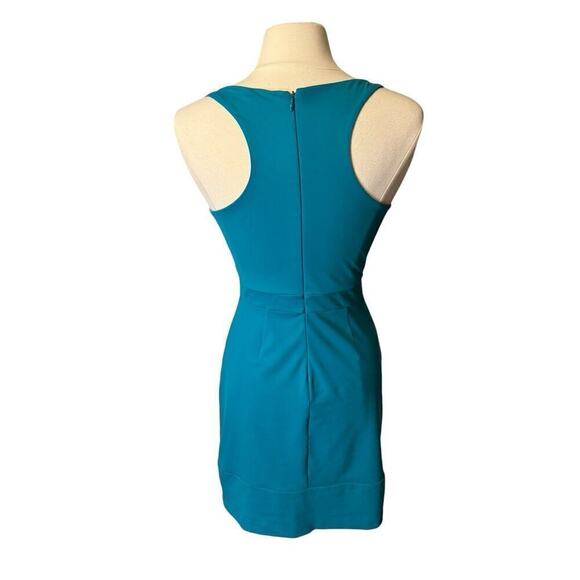 Cynthia Rowley Green Sleeveless V-Neck Racer Back Bodycon Dress Size 4 - Picture 4 of 6